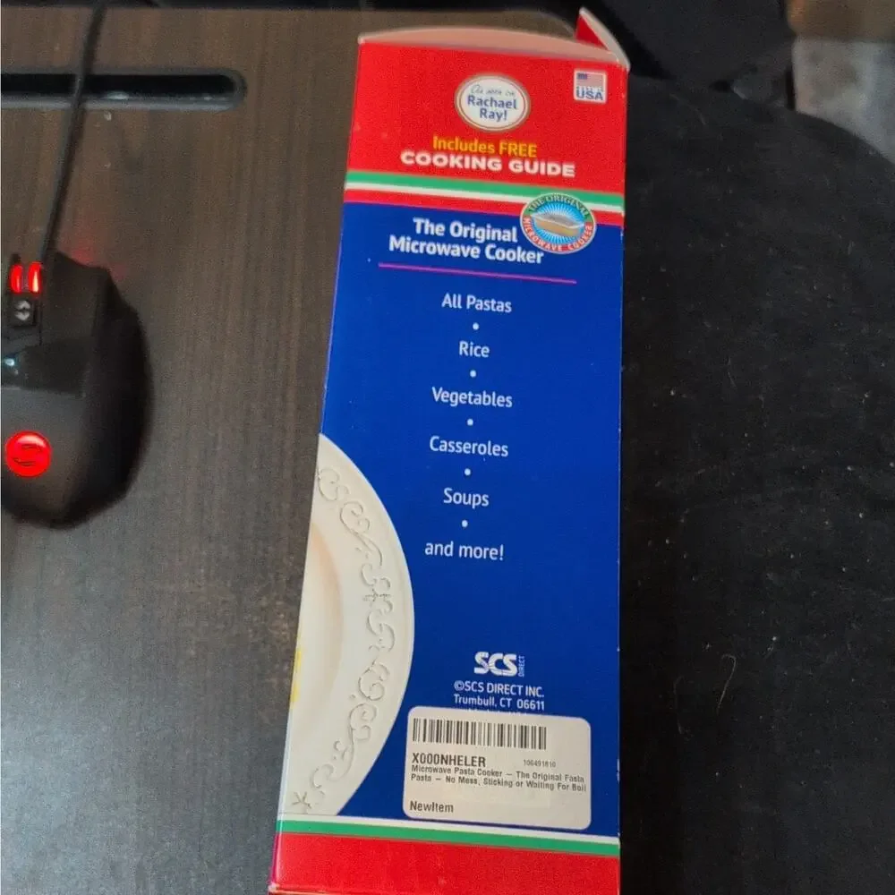 Fasta Pasta Original Microwave Pasta Cooker, Plastic, White/Blue